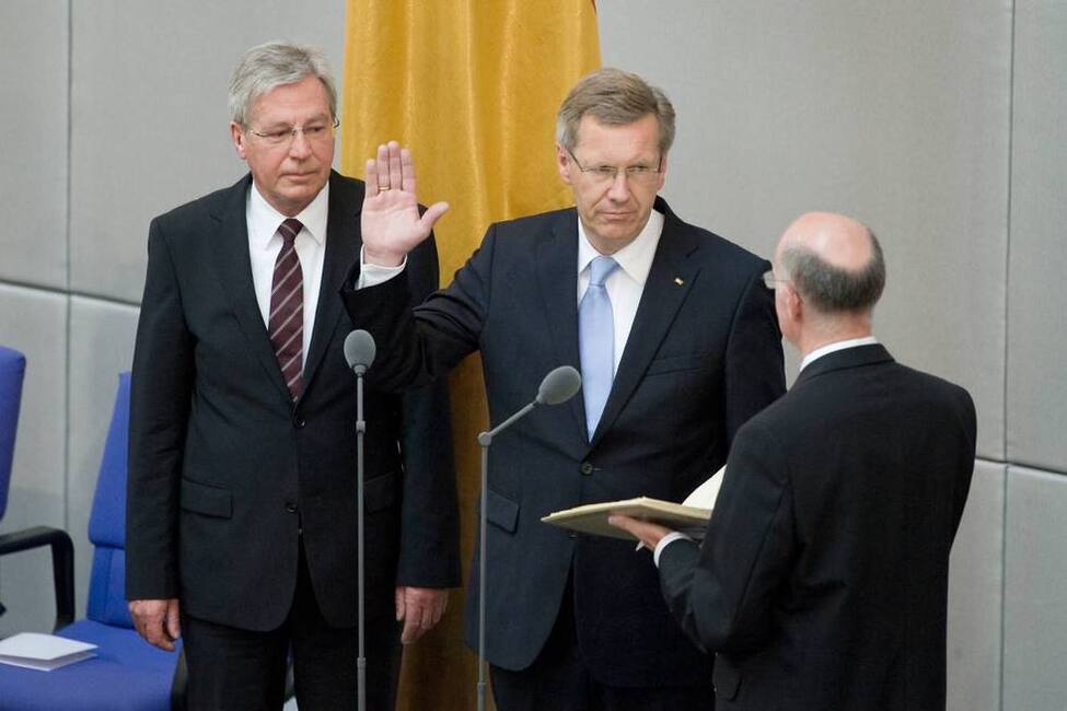 Vereidigung von Bundespräsident Christian Wulff im Deutschen Bundestag