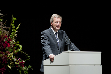 Bundespräsident Christian Wulff bei seiner Ansprache