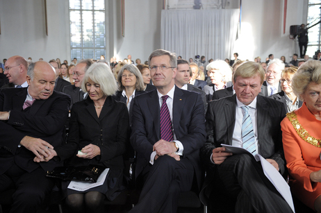 Bundespräsident Christian Wulff bei der Verleihung des Friedenspreises des Deutschen Buchhandels 