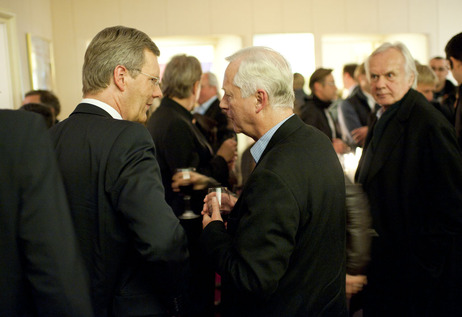 Bundespräsident Christian Wulff im Gespräch in der Astor FilmLounge