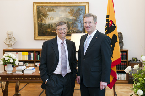 Bundespräsident Christian Wulff empfängt Bill Gates