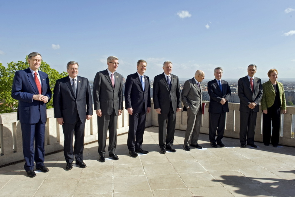 Bundespräsident Christian Wulff beim Treffen der Arraiolus-Gruppe in Budapest (Archiv)