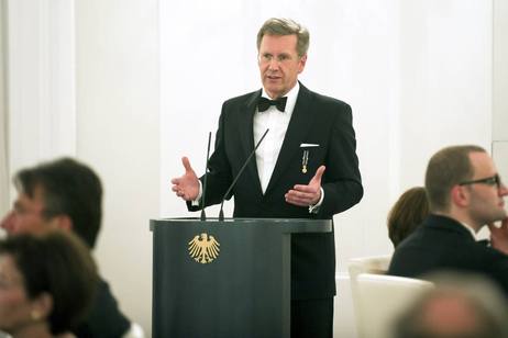 Bundespräsident Christian Wulff beim Staatsbankett