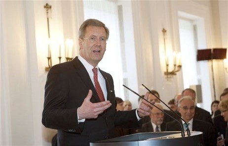 Bundespräsident Christian Wulff in Schloss Bellevue