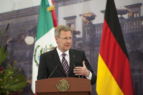 Bundespräsident Christian Wulff bei seiner Ansprache