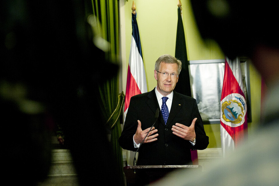 Bundespräsident Christian Wulff in Costa Rica