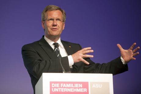 Bundespräsident Christian Wulff bei seiner Ansprache