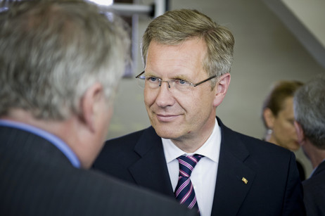 Bundespräsident Christian Wulff auf Burg Hoheneck