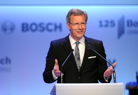 Bundespräsident Christian Wulff bei der Jubiläumsgala anlässlich des 125-jährigen Bestehens der Robert Bosch GmbH