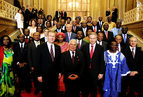 Bundespräsident Christian Wulff beim Afrikatag 2011