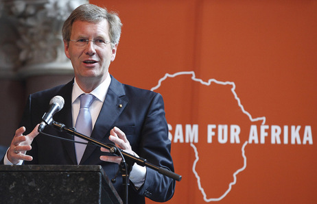 Veranstaltung zum Weltflüchtlingstag 2011 in Berlin - Bundespräsident Christian Wulff  bei seiner Rede