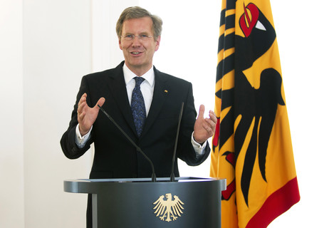 Bundespräsident Christian Wulff bei seiner Rede