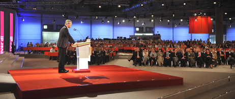 Bundespräsident Christian Wulff am Rednerpult