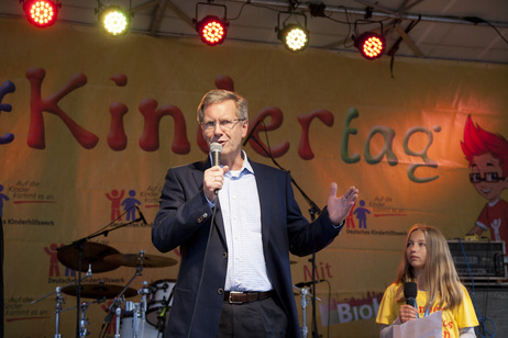 Bundespräsident Christian Wulff bei seiner Eröffnungsansprache