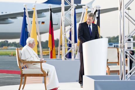 Bundespräsident Christian Wulff bei seiner Rede zur Verabschiedung