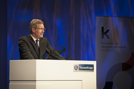 Bundespräsident Christian Wulff bei seiner Rede