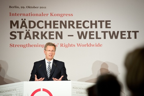  Bundespräsident Christian Wulff bei seiner Ansprache