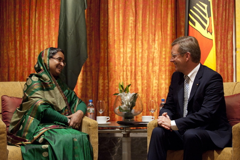 Gespräch mit Außenministerin Dipu Moni