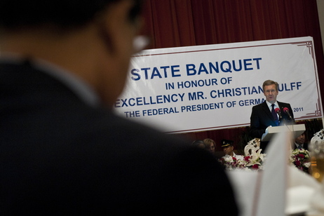  Bundespräsident Christian Wulff bei seiner Rede beim Staatsbankett, gegeben vom Präsidenten der Volksrepublik Bangladesch, Zillur Rahman