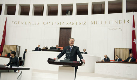 Bundespräsident Christian Wulff hält seine Rede vor den Abgeordneten des türkischen Parlaments in Ankara 