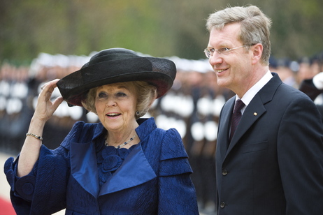 Bundespräsident Christian Wulff mit Königin Beatrix der Niederlande