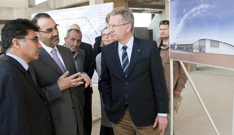 Bundespräsident Christian Wulff und der Gouverneur der Provinz Balch, Atta Muhammad Nur