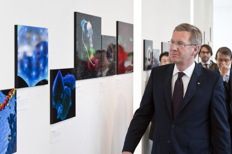 Bundespräsident Christian Wulff in der Universität Tsukuba