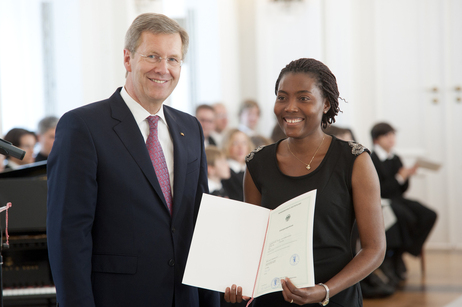 Bundespräsident Christian Wulff bei der Einbürgerungsfeier