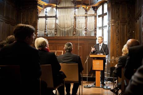 Eröffnung der Villa Seligmann in Hannover - Bundespräsident Christian Wulff bei seiner Ansprache