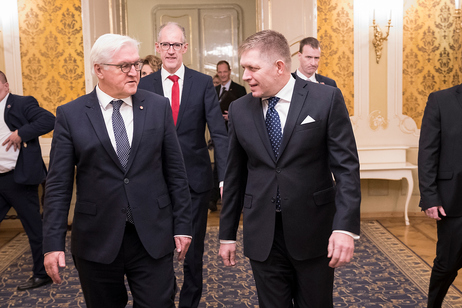 Bundespräsident Frank-Walter Steinmeier besucht den Ministerpräsidenten Róbert Fico anlässlich des Antrittsbesuchs in der Slowakischen Republik  