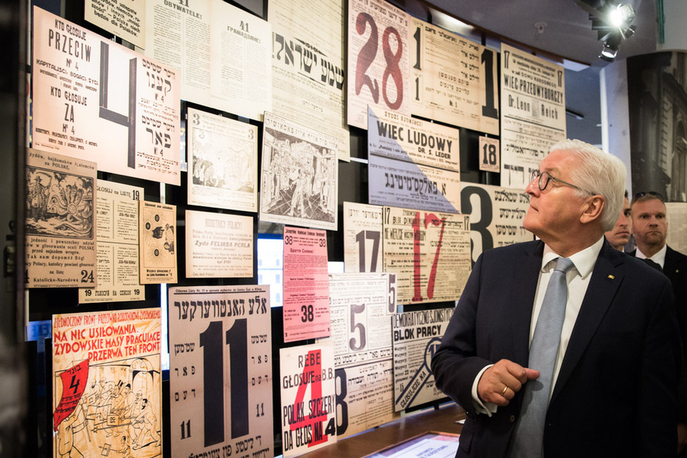 Bundespräsident Frank-Walter Steinmeier besucht das Museum der Geschichte der Polnischen Juden (POLIN) in Warschau