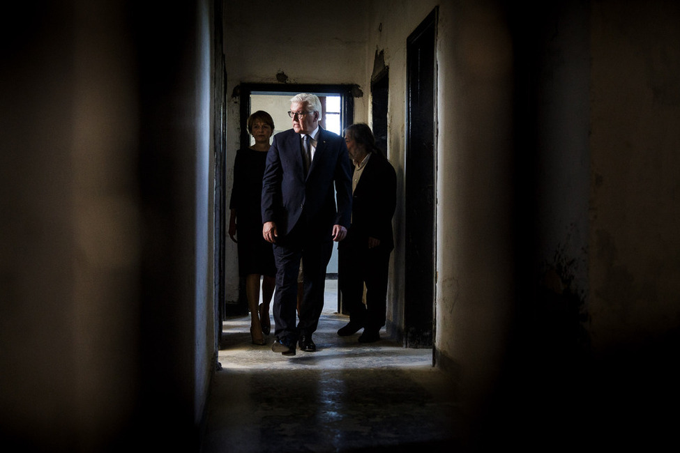 Bundespräsident Frank-Walter Steinmeier und Elke Büdenbender besuchen das ehemalige Konzentrationslager Chaidari bei Athen anlässlich des Staatsbesuchs in der Hellenischen Republik