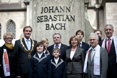 Bundespräsident Joachim Gauck und Frau Daniela Schadt bei der Festveranstaltung 800 Jahre Thomana in Leipzig