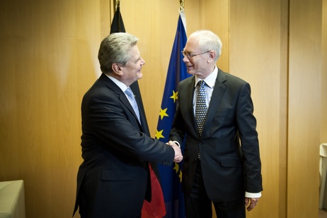 Bundespräsident Joachim Gauck trifft den Präsidenten des Europäischen Rats Herman Van Rompuy