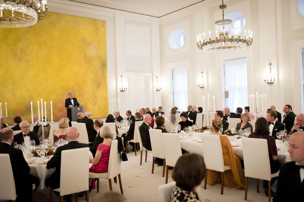 Bundespräsident Joachim Gauck bei seiner Rede beim Staatsbankett zu Ehren von Großherzog Henri von Luxemburg