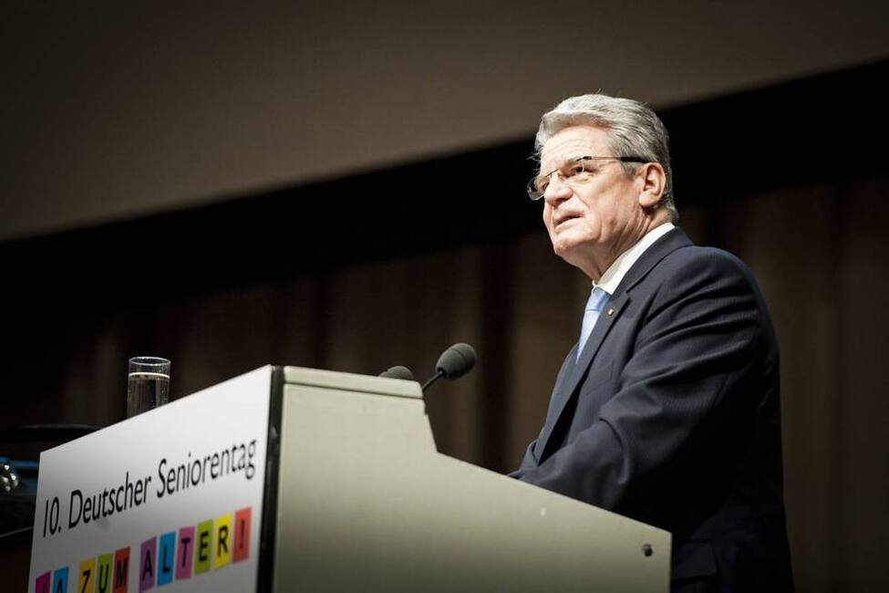 Bundespräsident Joachim Gauck bei seiner Rede