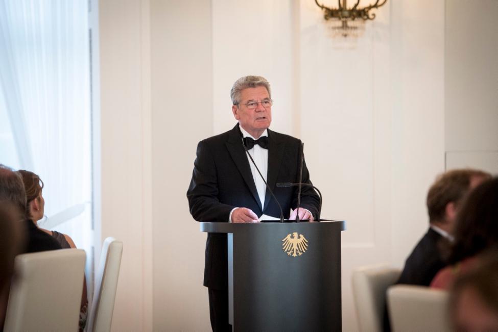 Bundespräsident Joachim Gauck bei seiner Ansprache