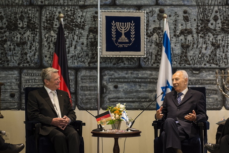 Gespräch mit dem israelischen Staatspräsidenten Shimon Peres