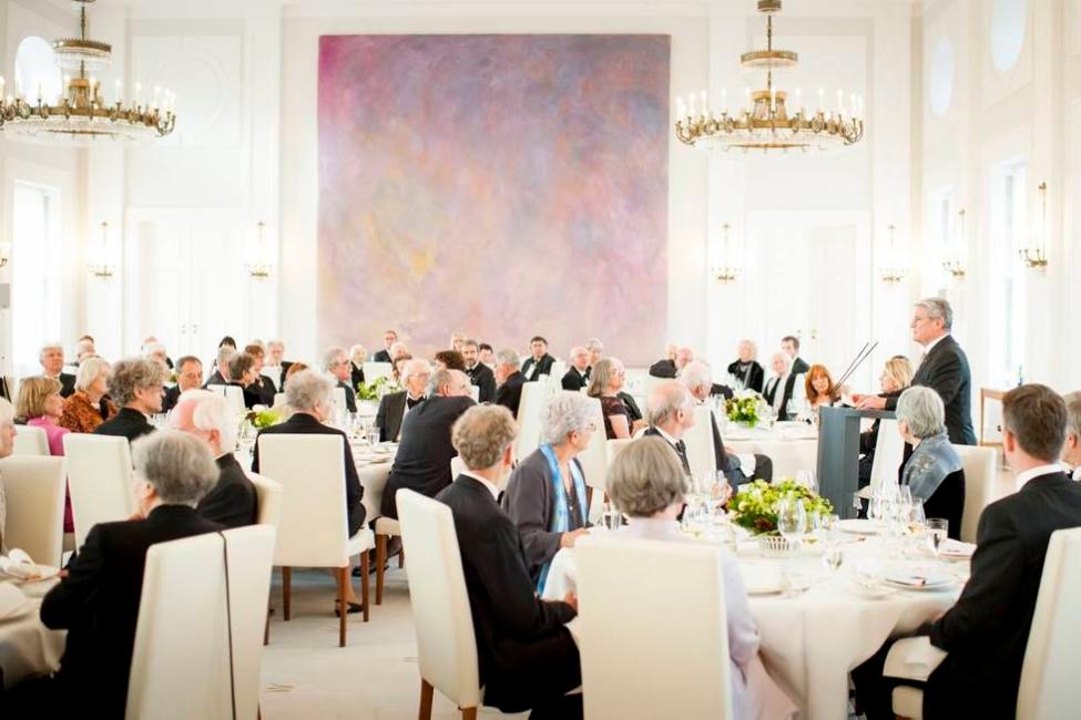 Bundespräsident Joachim Gauck hält eine Ansprache im Großen Saal