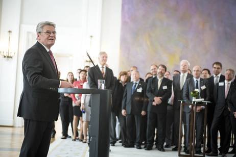 Bundespräsident Joachim Gauck am Rednerpult