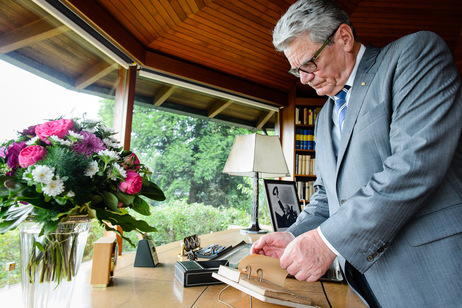 Bundespräsident Joachim Gauck besucht das Adenauer-Haus 