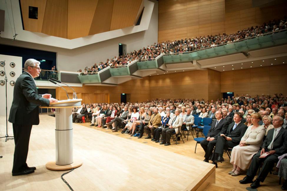 Benefizkonzert des Bundespräsidenten - Bundespräsident Joachim Gauck bei seiner Ansprache