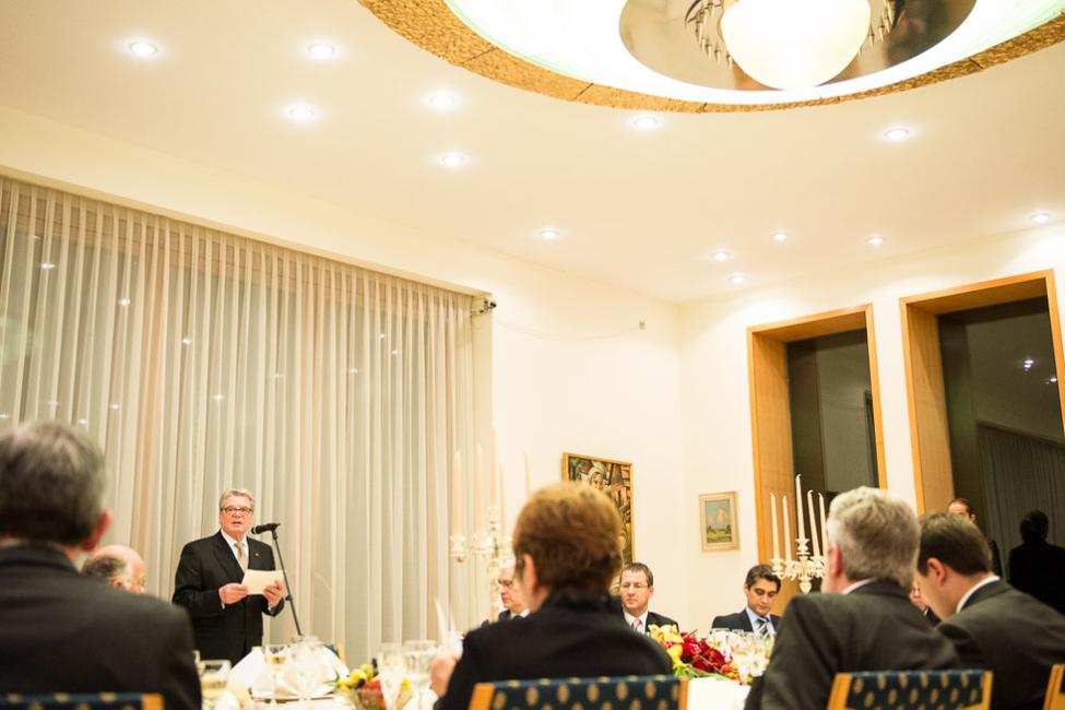 Bundespräsident Joachim Gauck beim Abendessen gegeben vom Präsident der Republik Kroatien, Ivo Josipovic