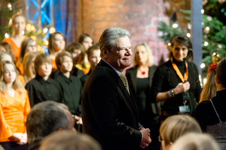 Bundespräsident Joachim Gauck in der St. Georgenkirche