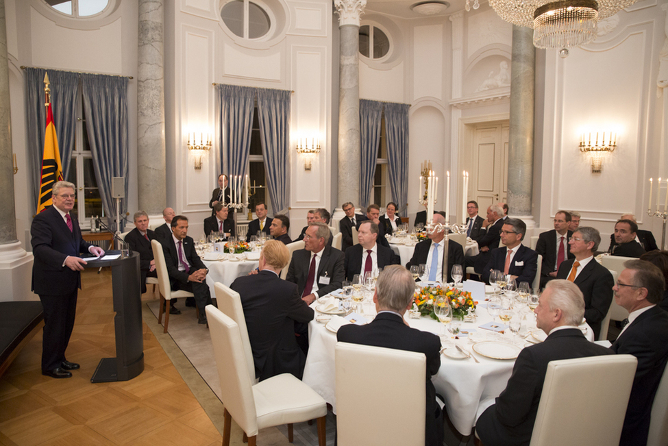 Bundespräsident Joachim Gauck bei seiner Ansprache im Langhanssaal