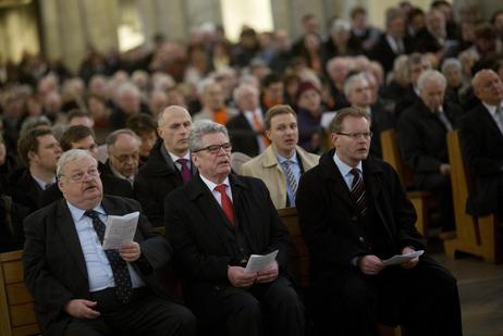 Bundespräsident Joachim Gauck in der Minoritenkirche