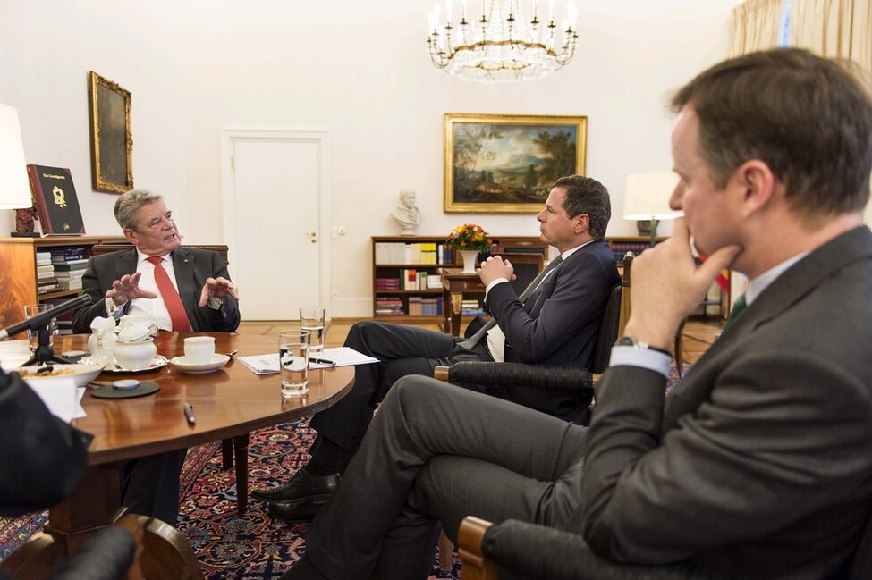 Bundespräsident Joachim Gauck im Interview mit dem Spiegel