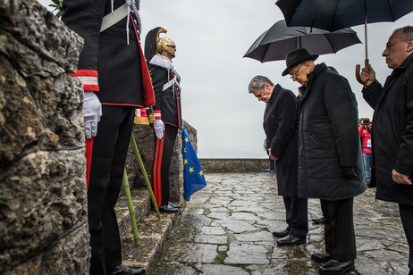 Bundespräsident Joachim Gauck und Italiens Staatspräsident Giorgio Napolitano