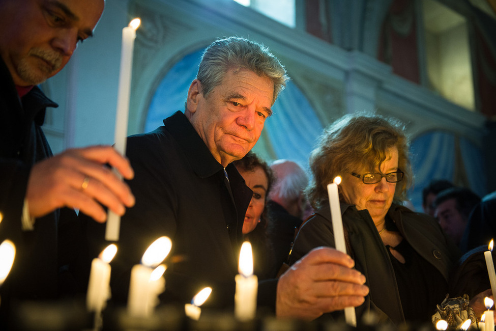 Bundespräsident Joachim Gauck gedenkt der Opfer des Massakers von Sant’Anna di Stazzema 