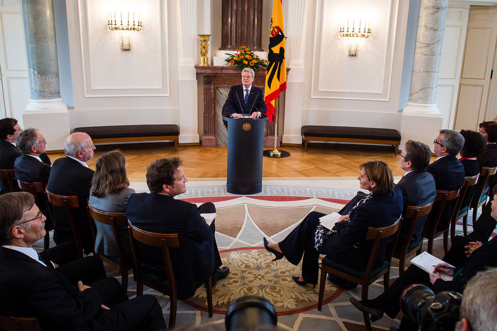 Bundespräsident Joachim Gauck bei seiner Rede 